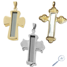 Crystal Bible® (Nano Bible®) cross pendant